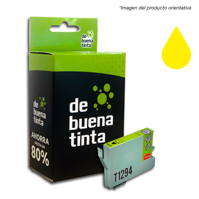 Cartucho Alternativo Epson T1294 Amarillo Cód.: IFE1294 470 Pag