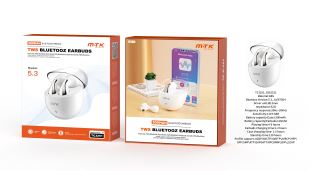 TC3251 BL Auriculares TWS Bluetooth 5.3, Bateria (25mAh*2)Con Estuche Recargable 300mAh, Blanco Cód.: 0352511