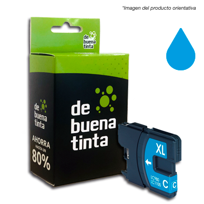 Cartucho Alternativo Brother LC980 Brother LC1100 Cyan Cód.: IFB980C