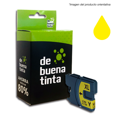 Cartucho Alternativo Brother LC980 Brother LC1100 Amarillo Cód.: IFB980A