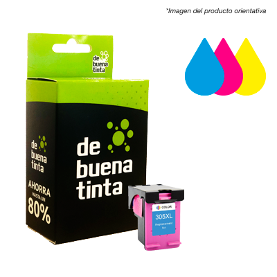 Cartucho Alternativo HP 305 XL Tricolor Cód.: IFH305C 370 Pag