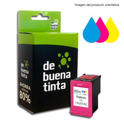 Cartucho Alternativo HP 302 XL Tricolor Cód.: IFH302C 330 Pag