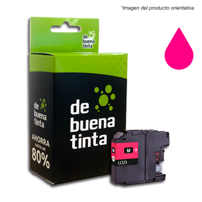 Cartucho Alternativo Brother LC123 Magenta Cód.: IFB123M 600 Pag