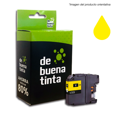 Cartucho Alternativo Brother LC123 Amarillo Cód.: IFB123A