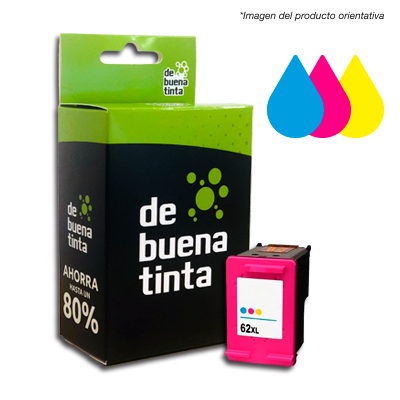 Cartucho Alternativo HP 62 XL Tricolor Cód.: IFH62C 415 Pag
